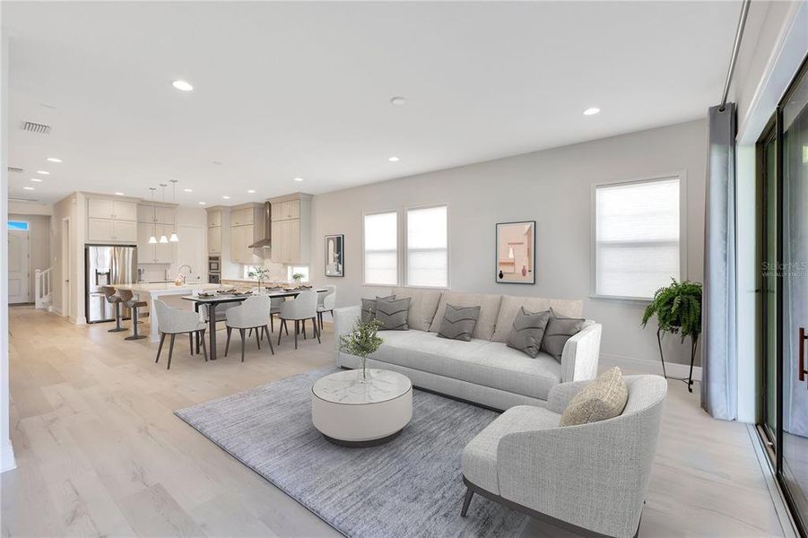 Furnished interior view inside a new home in , Orlando (Image 4).