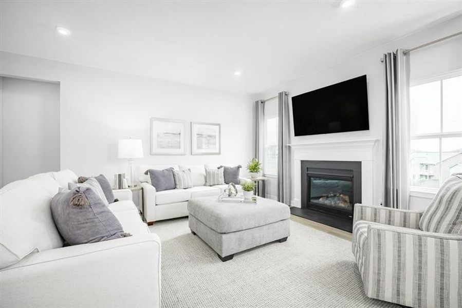 Representative furnished interior of a home built from the Alberti Ranch by Ryan Homes in Albemarle, Hertford (Image 23).