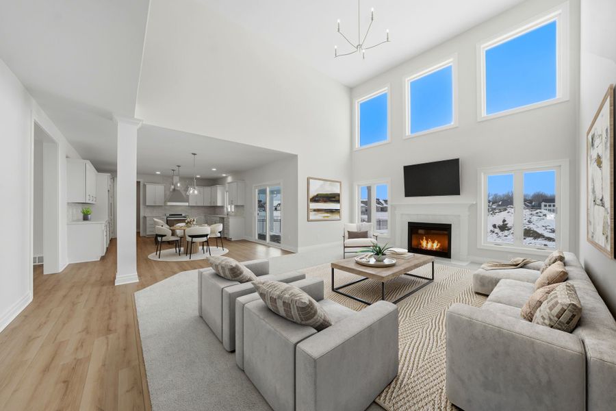 Furnished interior view inside a new home in Cannon Woods, Clarence (Image 5).