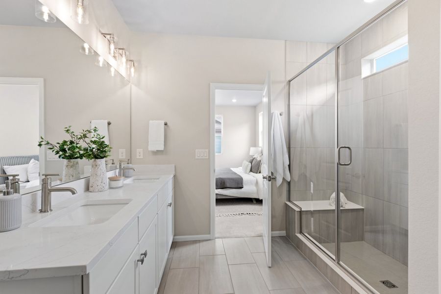 Furnished interior view inside a new home in The Manors Collection at Golden Overlook, Golden (Image 14).