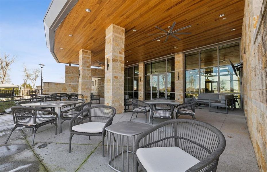 Large patio