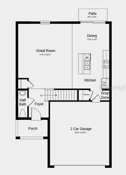 2D floor plan layout of this home in Waterstone, Groveland, FL (Image 2). 2D floor plan layout of this home in Waterstone, Groveland, FL (Image 2).