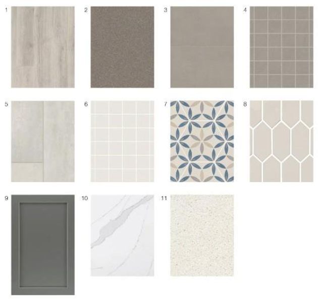 Sample of building materials used in homes in Towson Village, Peachtree City (Image 5).