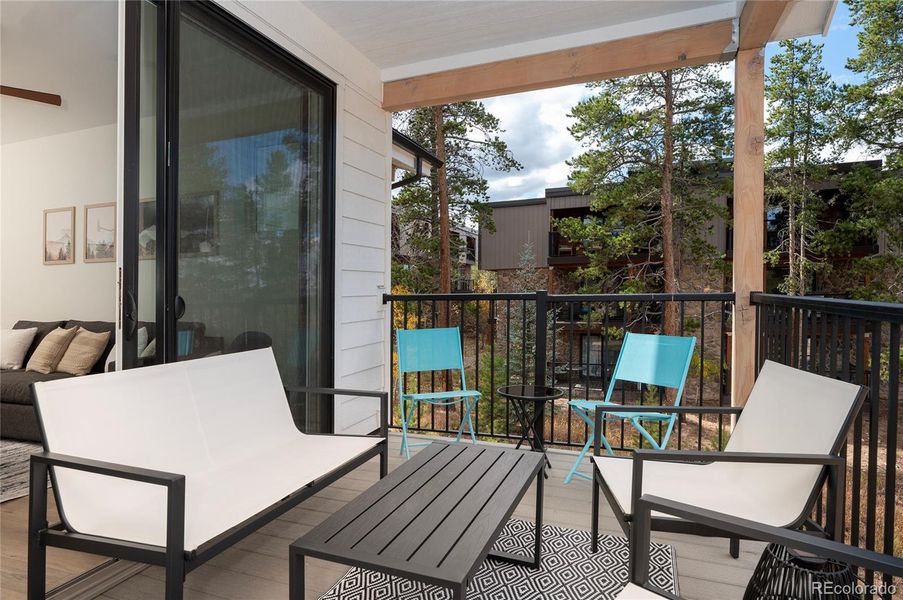 Spacious Patio - Covered, North Facing with lots of privacy