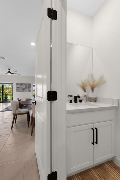 Furnished interior view inside a new home in , Pompano Beach (Image 13). Furnished interior view inside a new home in , Pompano Beach (Image 13).