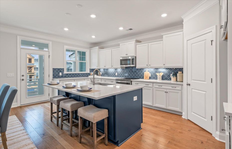 Furnished interior view inside a new home in , Charleston (Image 8).