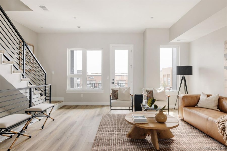 Furnished interior view inside a new home in , Denver (Image 26). Furnished interior view inside a new home in , Denver (Image 26).