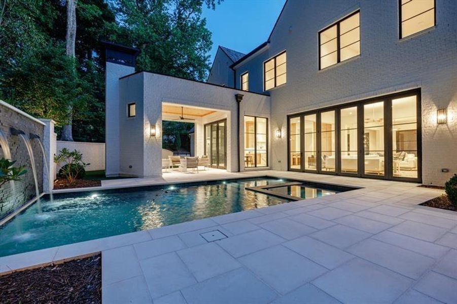 Exterior details and patio area of a home in , Atlanta (Image 61). Exterior details and patio area of a home in , Atlanta (Image 61).