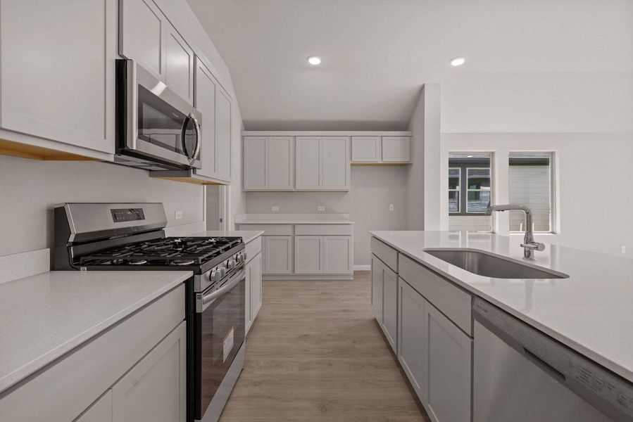 Furnished interior view inside a new home in Trinity Ranch, Elgin (Image 11).