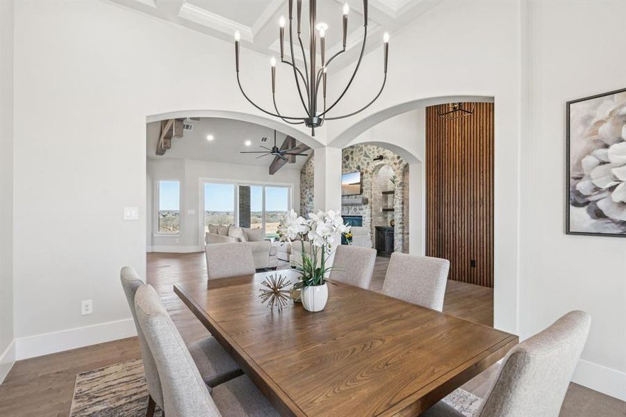 Furnished interior view inside a new home in , Aledo (Image 5).