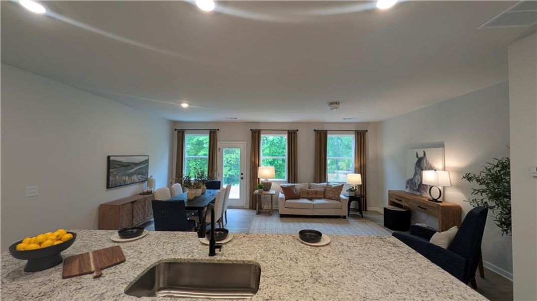 Furnished interior view inside a new home in Owen Preserve, Canton (Image 8).