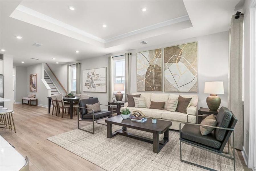 Representative furnished interior of a home built from the Silverleaf by Ryan Homes in East Lake, Leland (Image 16). Representative furnished interior of a home built from the Silverleaf by Ryan Homes in East Lake, Leland (Image 16).