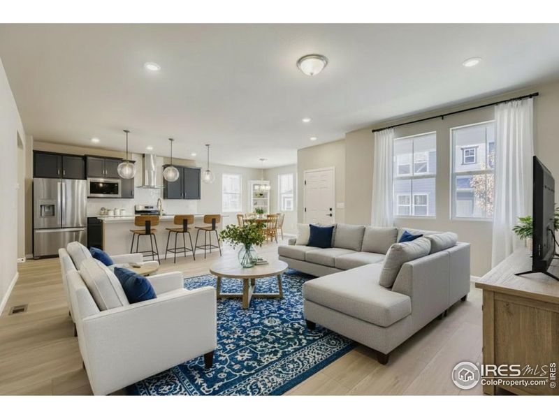 Expansive family room