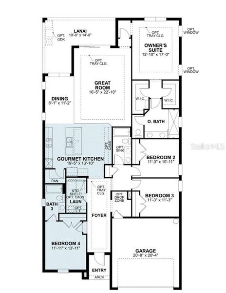 2D floor plan layout of this home in Turnleaf, Punta Gorda, FL (Image 2). 2D floor plan layout of this home in Turnleaf, Punta Gorda, FL (Image 2).