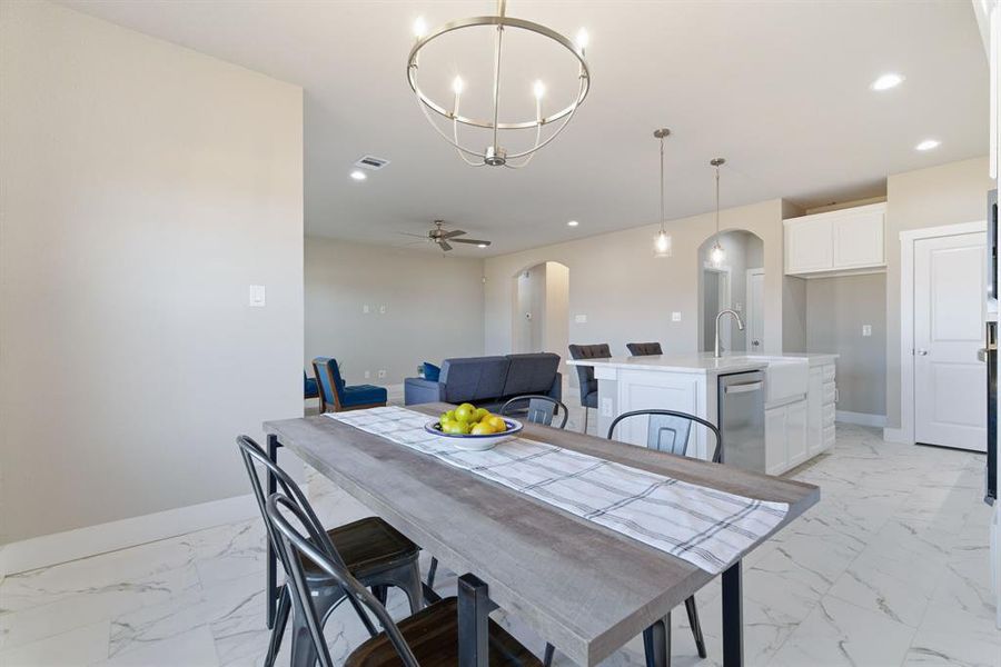 Furnished interior view inside a new home in , Bridgeport (Image 30).