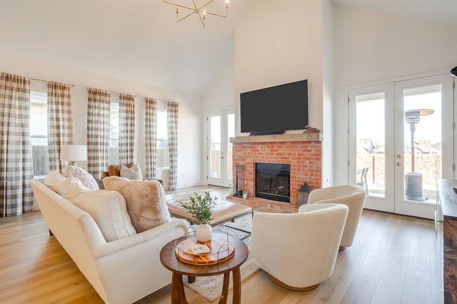 Furnished interior view inside a new home in , Aledo (Image 9).