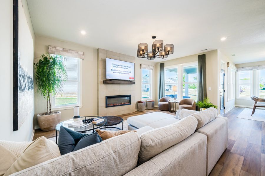 Representative furnished interior of a home built from the Camden by Fischer Homes in Easton Park, Dallas (Image 18).