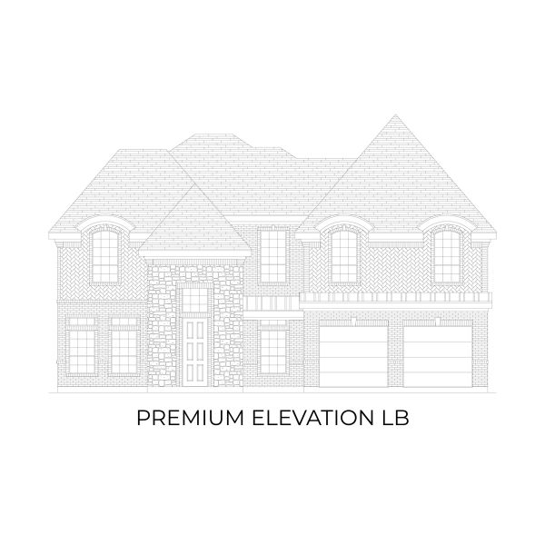 Representative rendering of the exterior for the Coventry 2F by First Texas Homes (Image 21).