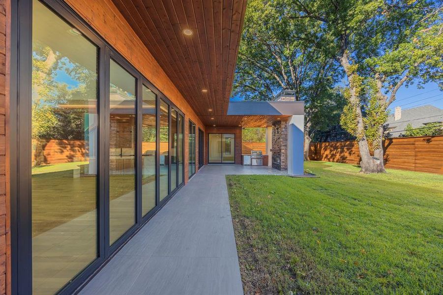 View of yard featuring a patio area View of yard featuring a patio area