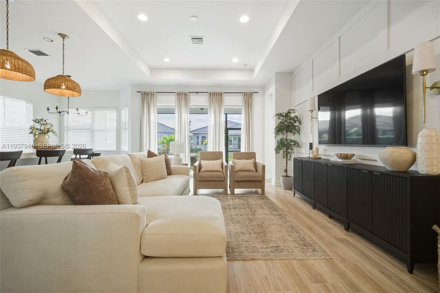 Furnished interior view inside a new home in , Loxahatchee (Image 32). Furnished interior view inside a new home in , Loxahatchee (Image 32).