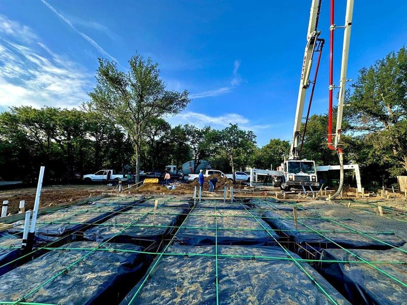 In-progress construction of a new home in , Flower Mound, TX (Image 23).