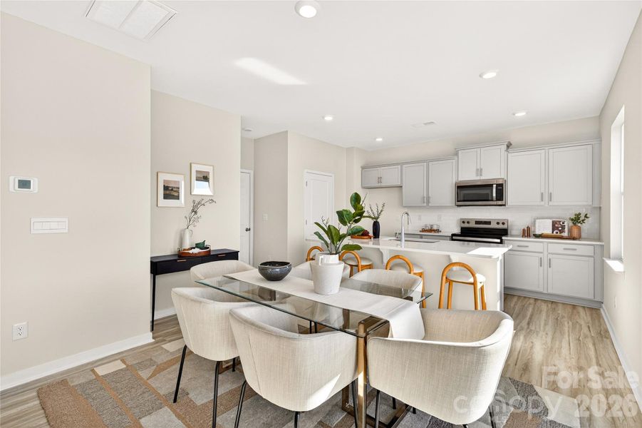 Furnished interior view inside a new home in The Falls at Newton, Newton (Image 8).