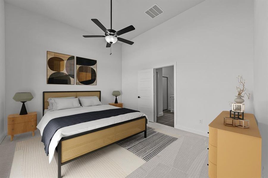 Furnished interior view inside a new home in Creekshaw – Classic, Royse City (Image 13). Furnished interior view inside a new home in Creekshaw – Classic, Royse City (Image 13).