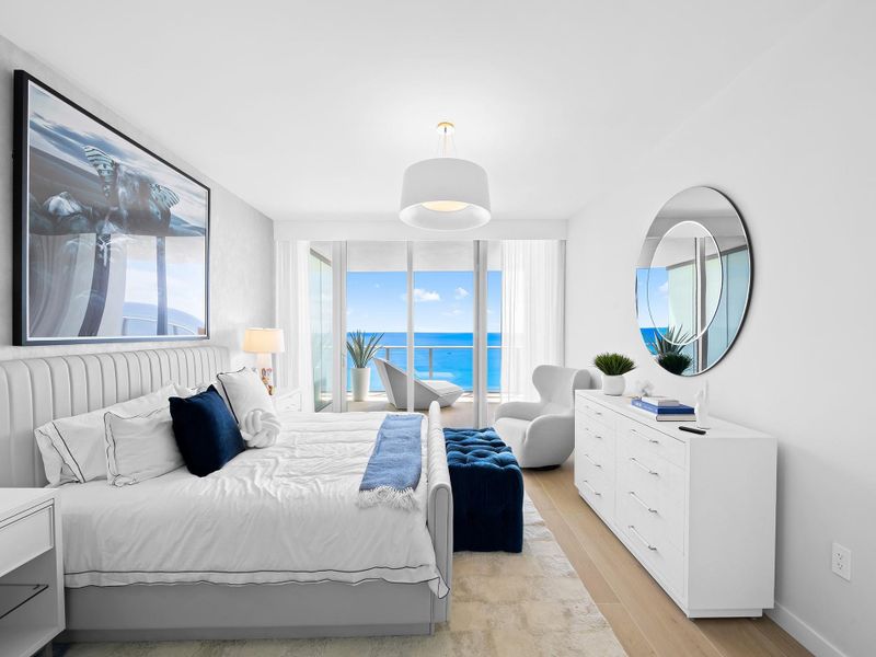 Furnished interior view inside a new home in , Pompano Beach (Image 19).