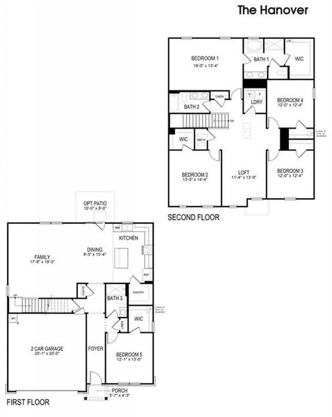 2D floor plan layout of this home in Braselton Village, Braselton, GA (Image 3). 2D floor plan layout of this home in Braselton Village, Braselton, GA (Image 3).