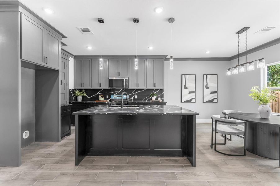 Furnished interior view inside a new home in , Houston (Image 9).