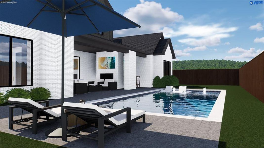 Exterior details and patio area of a home in , Dallas (Image 2). Exterior details and patio area of a home in , Dallas (Image 2).