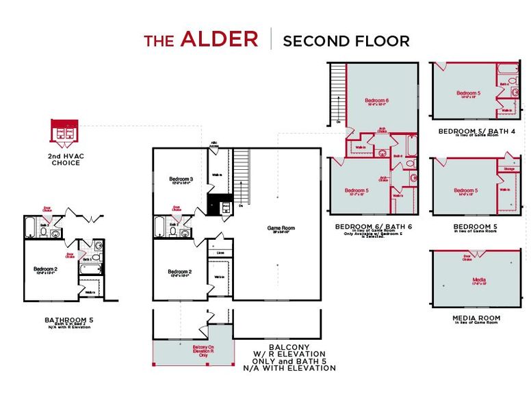 Alder Floor Plan Second Floor