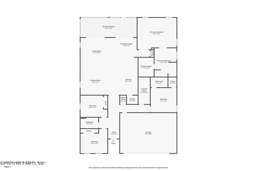 2D floor plan layout of this home in , Callahan, FL (Image 5). 2D floor plan layout of this home in , Callahan, FL (Image 5).