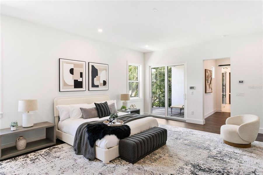 Furnished interior view inside a new home in , Tampa (Image 61).
