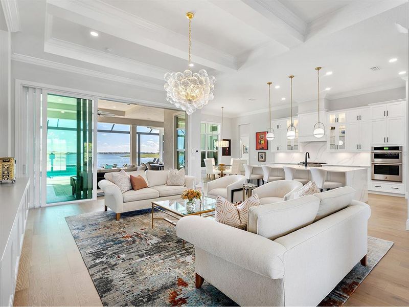 Furnished interior view inside a new home in , Sarasota (Image 40).