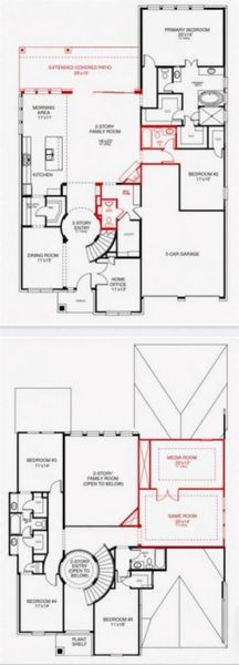 2D floor plan layout of this home in , Richmond, TX (Image 5).