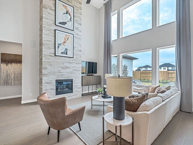 Representative furnished interior of a home built from the Palisade by Taylor Morrison in Avalon at Friendswood, Friendswood (Image 16).