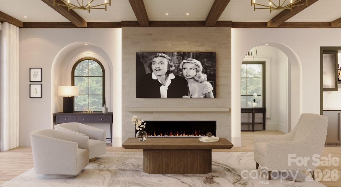 Furnished interior view inside a new home in , Weaverville (Image 11).