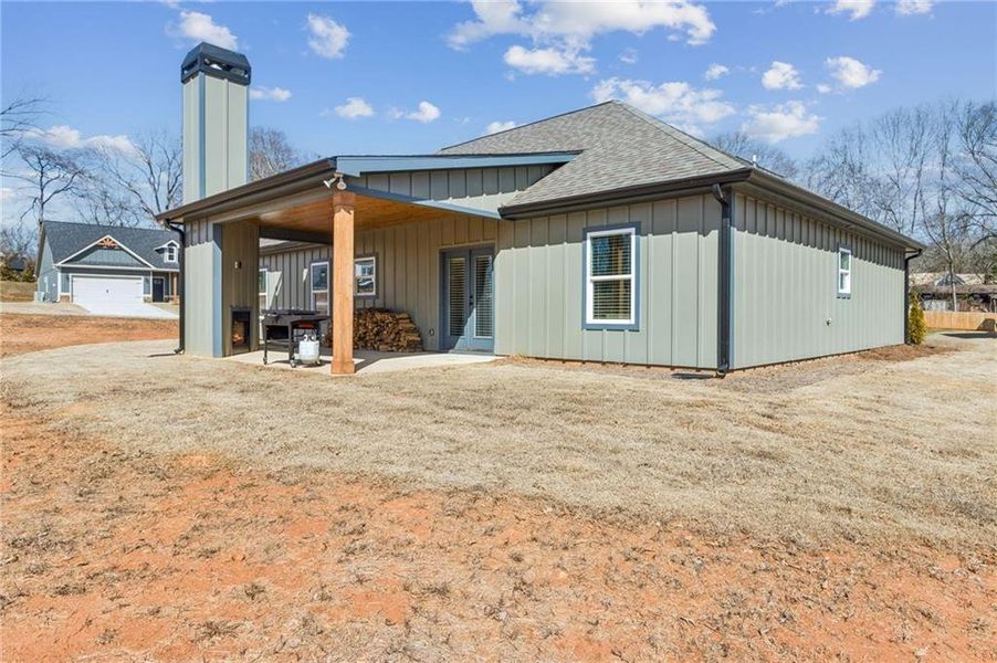 Exterior details and patio area of a home in , Maysville (Image 25).