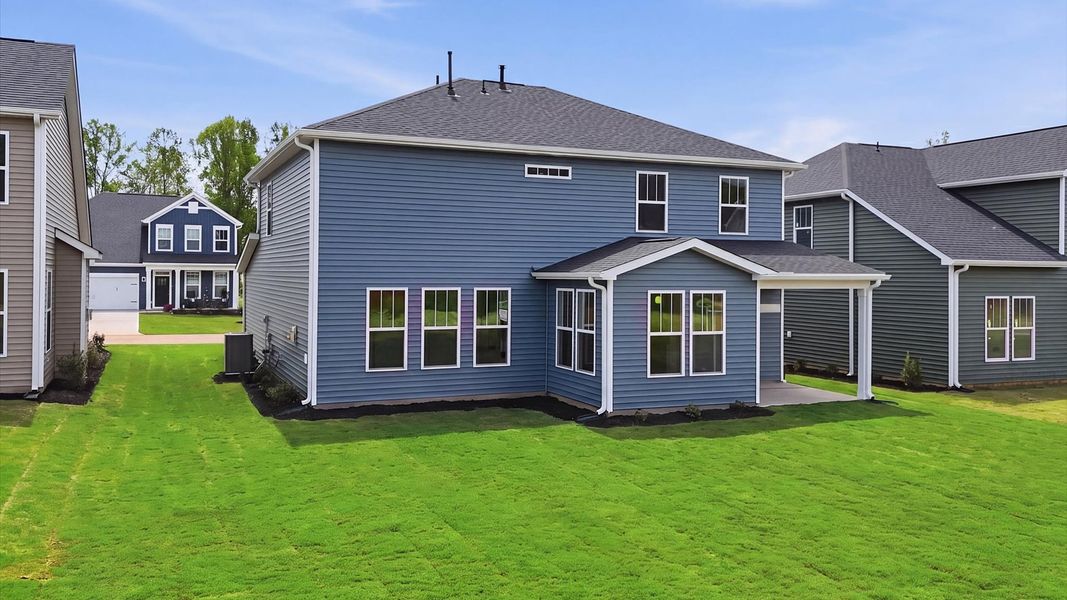 Exterior details and patio area of a home in The Reserve at Livingston Park, Easley (Image 21).