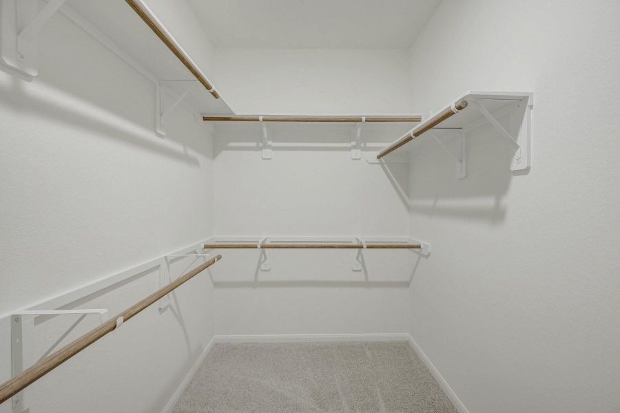 Walk-in closet in the owner's suite