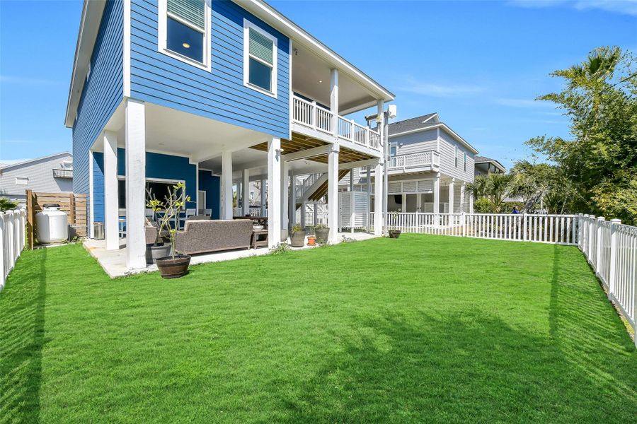 Fully fenced yard with room for outdoor fun!