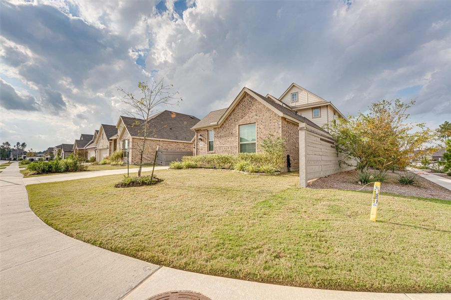 Front exterior of a new home in ARTAVIA: Fairway Collection, Conroe, TX, highlighting curb appeal (Image 1).