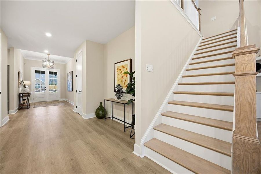 Furnished interior view inside a new home in Yellowstone Farms, Cumming (Image 28).