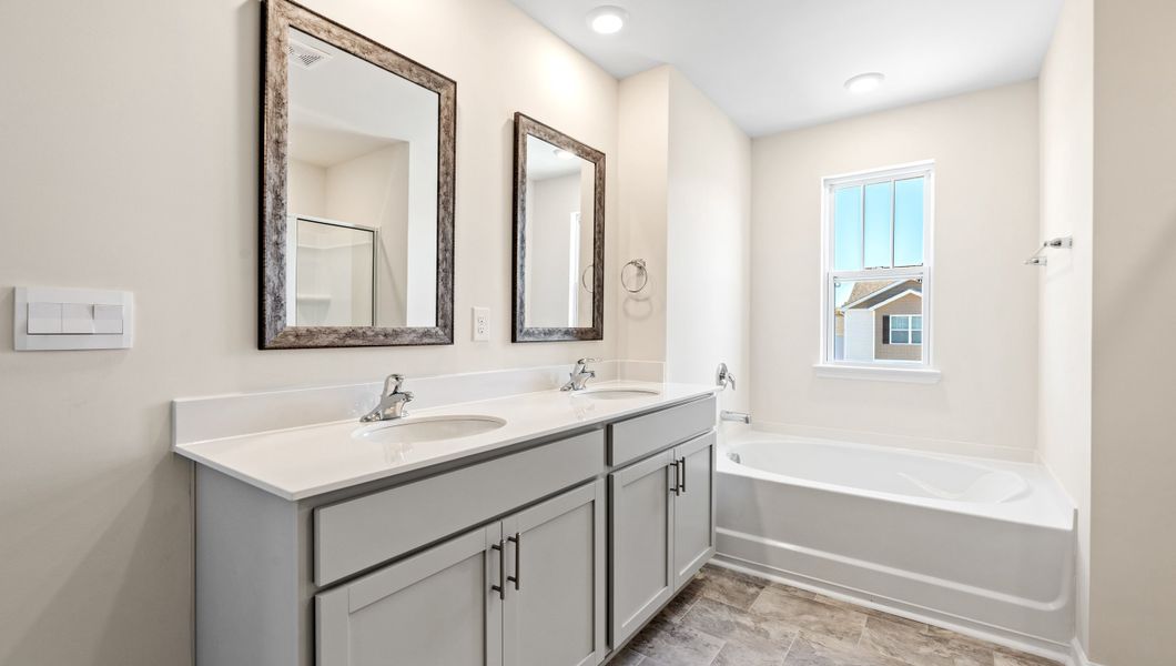 Furnished interior view inside a new home in Foxbank, Gray Court (Image 16). Furnished interior view inside a new home in Foxbank, Gray Court (Image 16).
