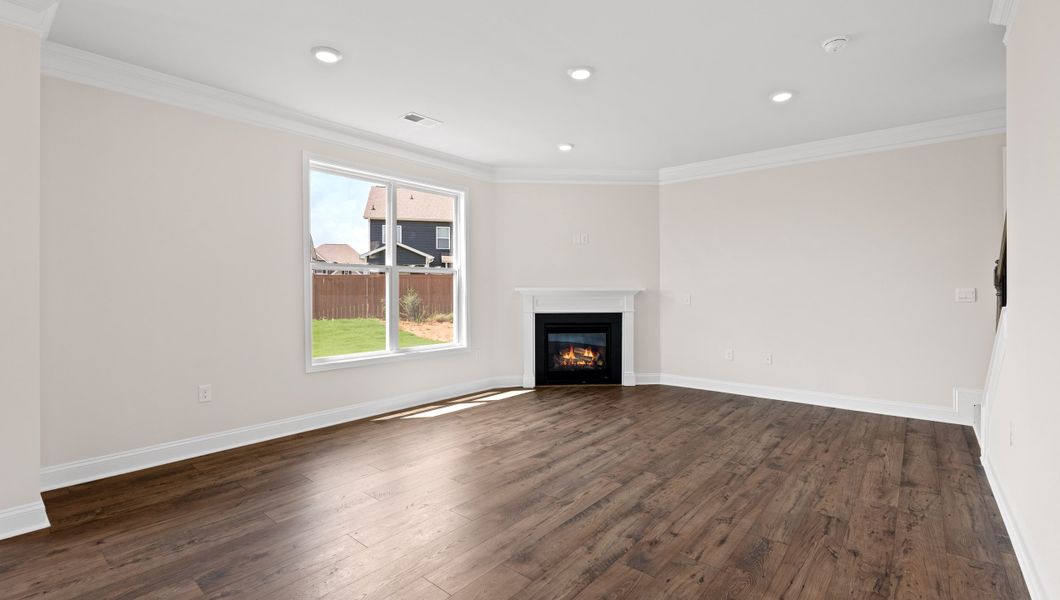 Representative unfurnished interior of a home built from the VERWOOD by D.R. Horton in Adams Glen, Greenville (Image 22).