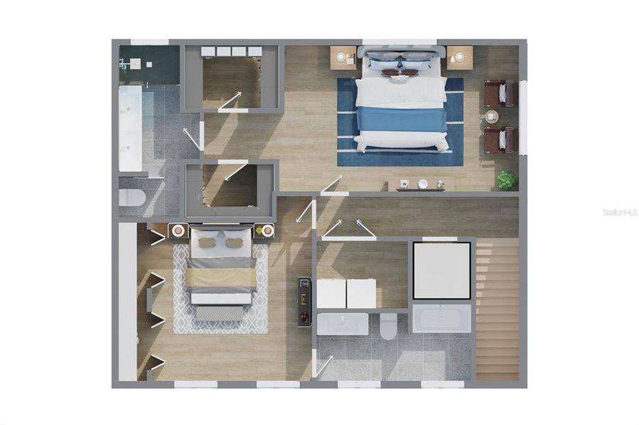 2D floor plan layout of this home in , Tampa, FL (Image 7).