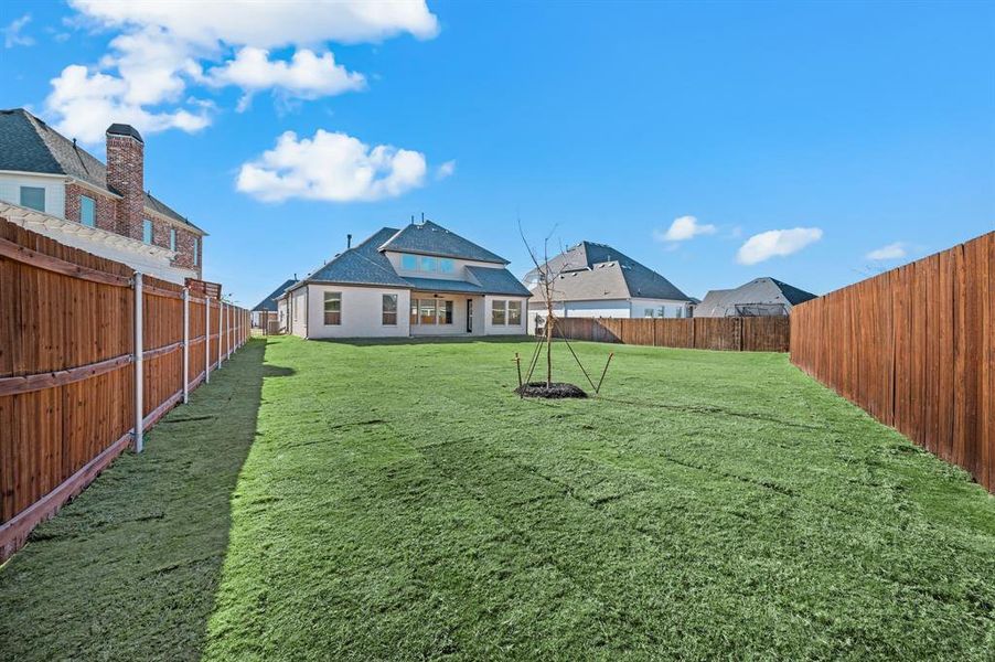 Exterior details and patio area of a home in Parks of Aledo, Aledo (Image 23).