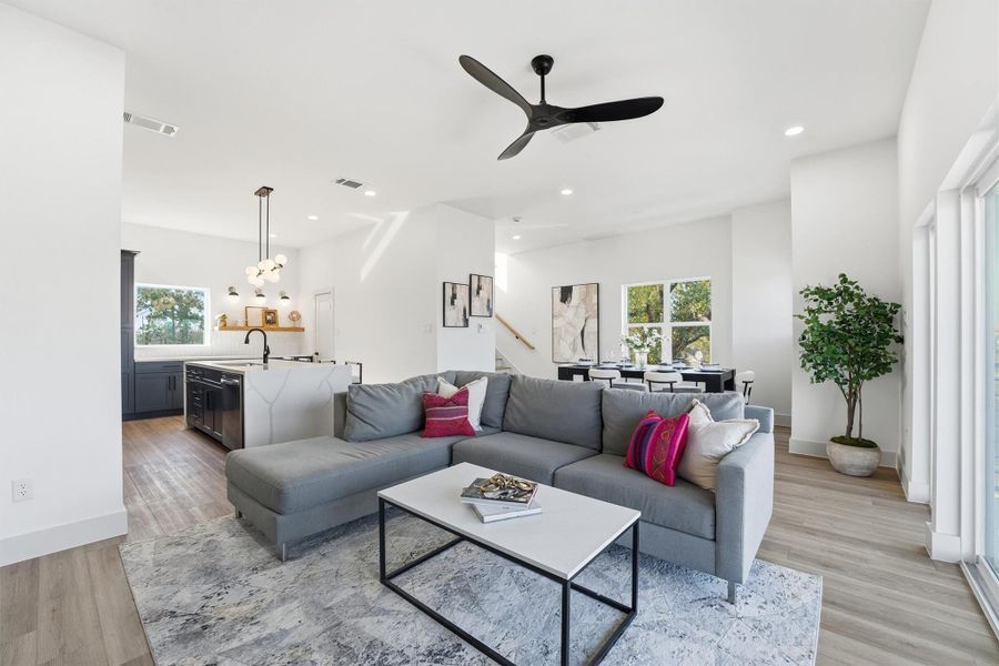 Furnished interior view inside a new home in , Houston (Image 14).