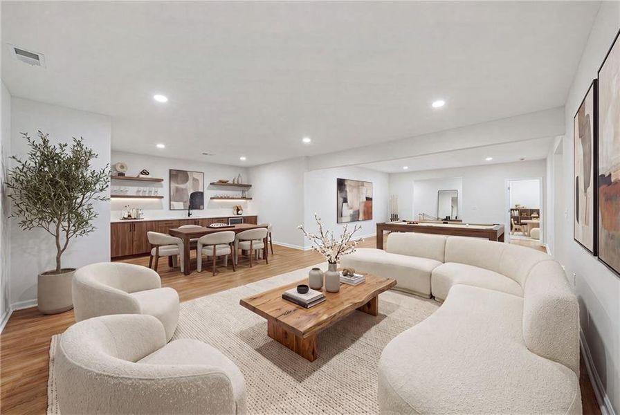 Furnished interior view inside a new home in , Atlanta (Image 41).